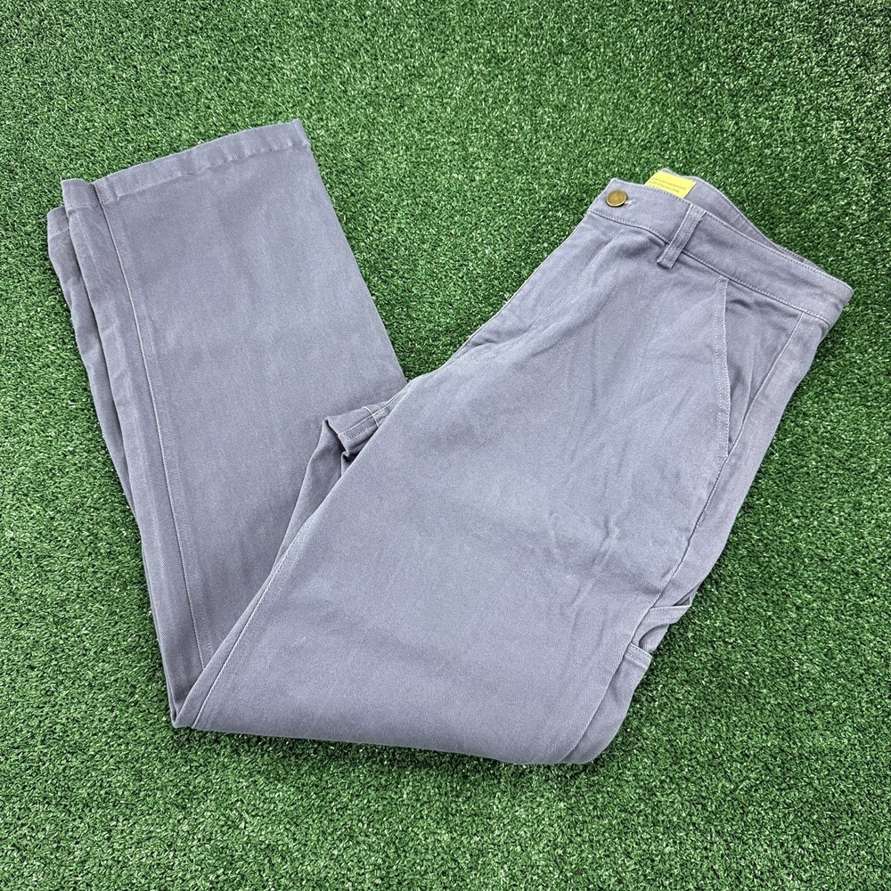 Duvin ANTI-Workwear Pants Men's Blue Canvas Carpenter Straight Leg Size 32x29